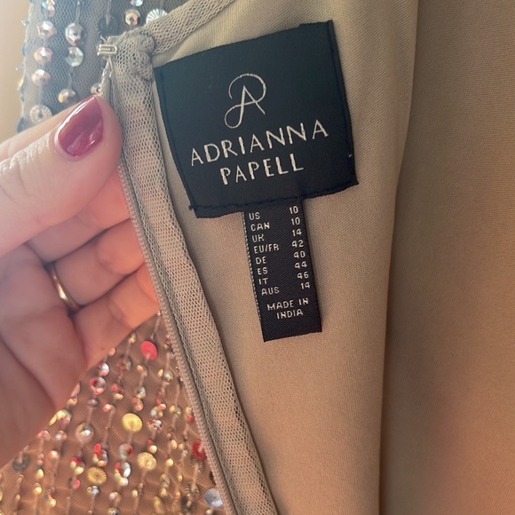 Adrianna Papell Beaded Fringe Dress - Picture 8 of 14